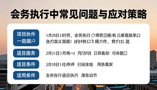 会务执行中常见问题与应对策略